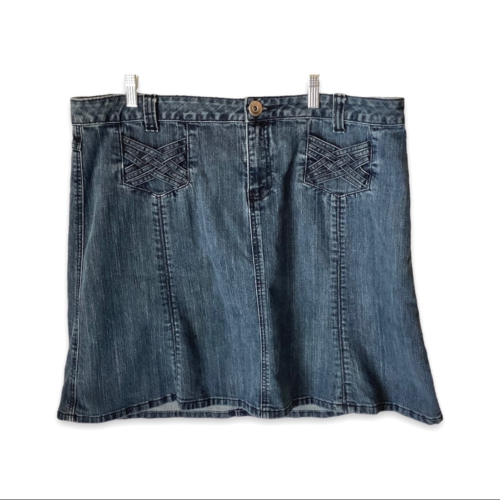 Christiana Zinn Fit Flare Jean Skirt 20W